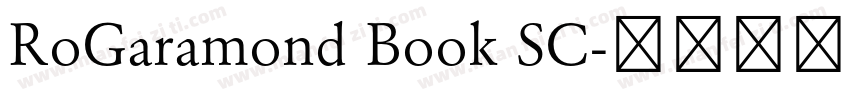 RoGaramond Book SC字体转换